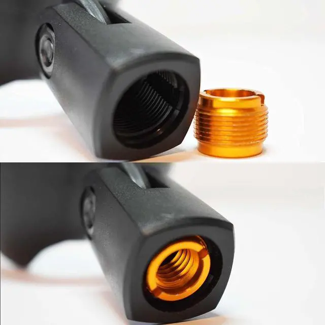Alt view image 3 of 7 - Ammo Clip 520 Bullet Mic Holder Compatible With Shure 520DX Green Bullet, Superlux D112/C and Other Similar Harmonica Microphones (Natural Black)