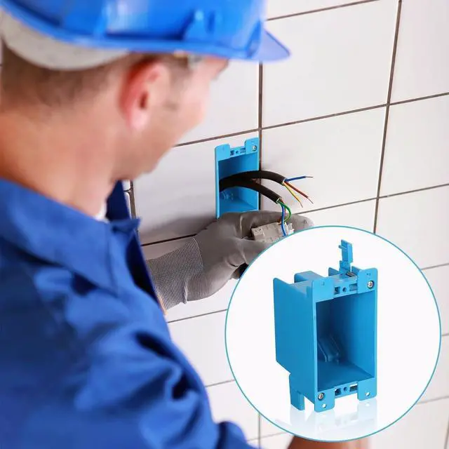Alt view image 7 of 7 - 24 Pack 1-Gang Old Work Retrofit Electrical Box, 14 Cu. in. PVC Junction Box, for Wall Switch/Outlet Installation, Easy Mounting for Construction and Renovation