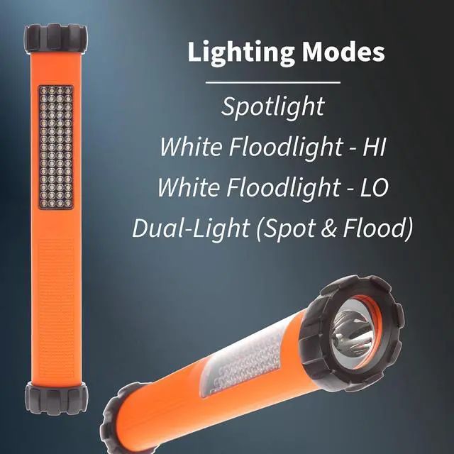 Alt view image 3 of 7 - NSP-1260 Multi-Purpose LED Flashlight, Orange