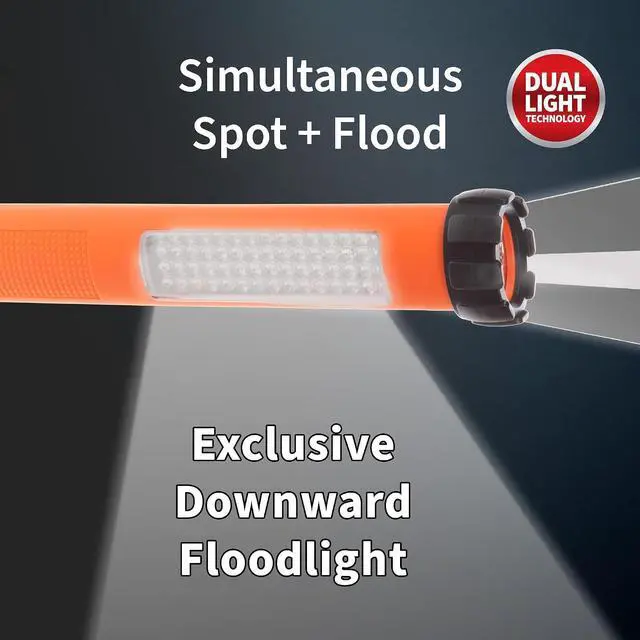 Alt view image 4 of 7 - NSP-1260 Multi-Purpose LED Flashlight, Orange