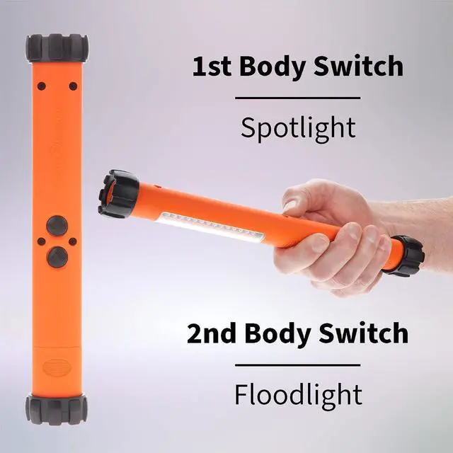Alt view image 6 of 7 - NSP-1260 Multi-Purpose LED Flashlight, Orange