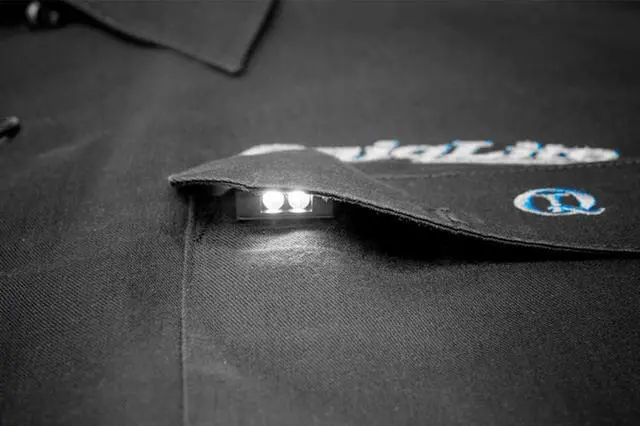 Alt view image 3 of 5 - X1 Tactical Red/White Hands-Free LED Pocket Light 5/75/150 Lumens, Stainless Steel & Nylon Pastic Housing (USB Rechargeable)