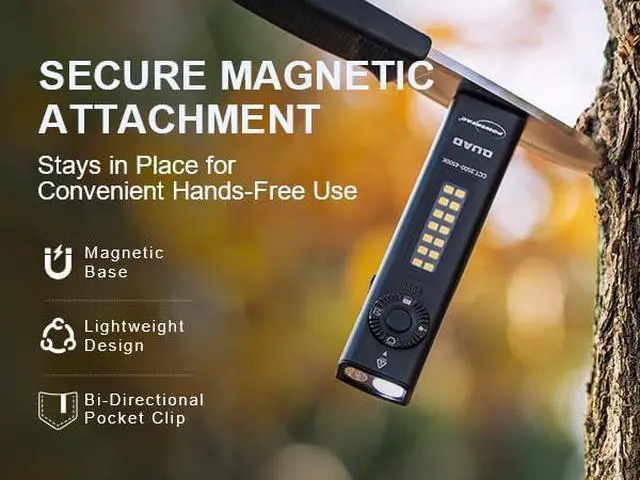 Alt view image 6 of 7 - Quad 2000 Lumen Flashlight, 4-in-1 Flat Design
