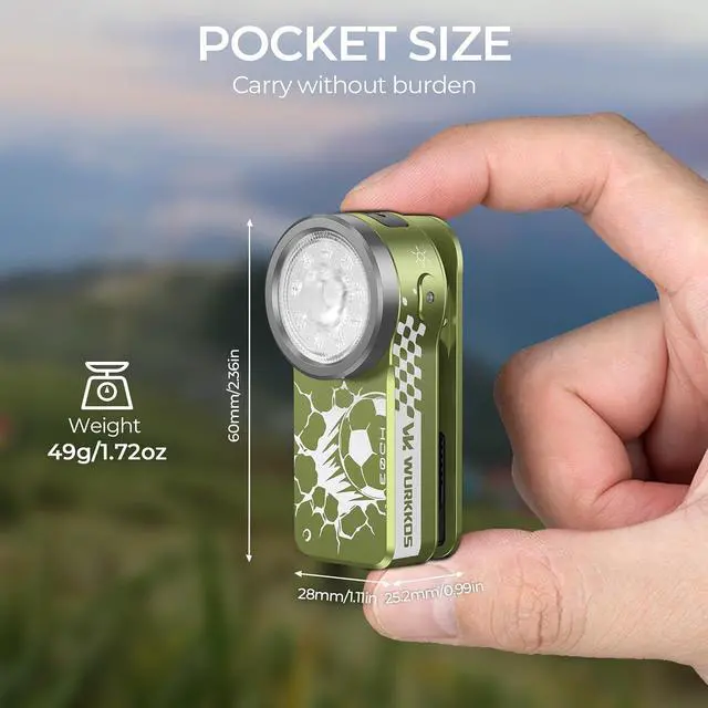 Alt view image 5 of 6 - EDC Flashlight Rechargeable Clip-on Light