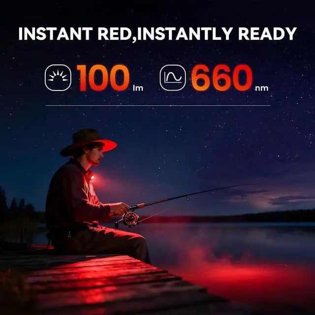 Alt view image 3 of 7 - ST10 EDC Flashlight 1000 Lumens Rechargeable, Red Light, Magnetic