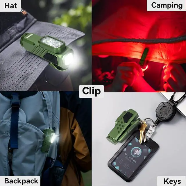 Alt view image 5 of 7 - ST10 EDC Flashlight 1000 Lumens Rechargeable, Red Light, Magnetic