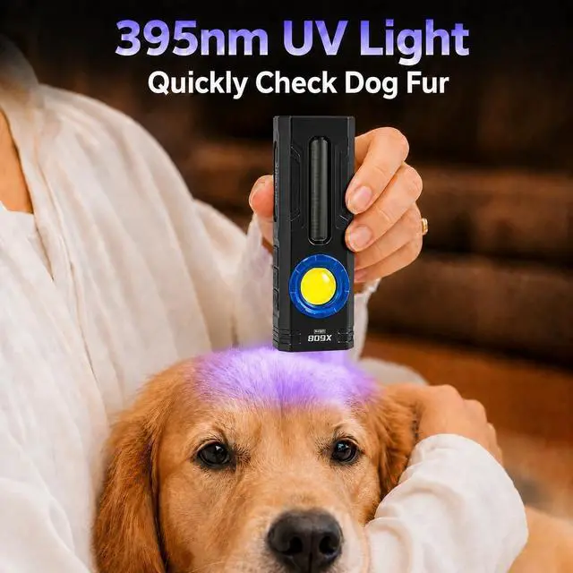 Alt view image 7 of 7 - T9 PRO Rechargeable Flashlight, 2800 Lumens Magnetic EDC Flashlight, Led Clip on Flashlight with RGB & UV Lights, Pocket Flashlight for Camping Working (X608 Ultra)