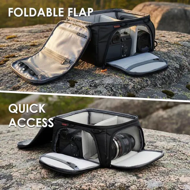 Alt view image 4 of 7 - Protective Camera Insert Bag Quick Access DSLR Inner Case Organizer
