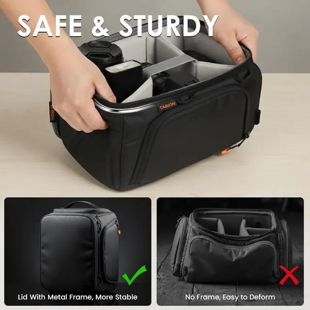 Alt view image 5 of 7 - Protective Camera Insert Bag Quick Access DSLR Inner Case Organizer