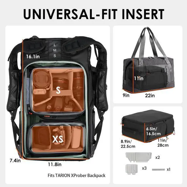 Alt view image 3 of 7 - Protective Camera Insert Bag Quick Access DSLR Inner Case Organizer