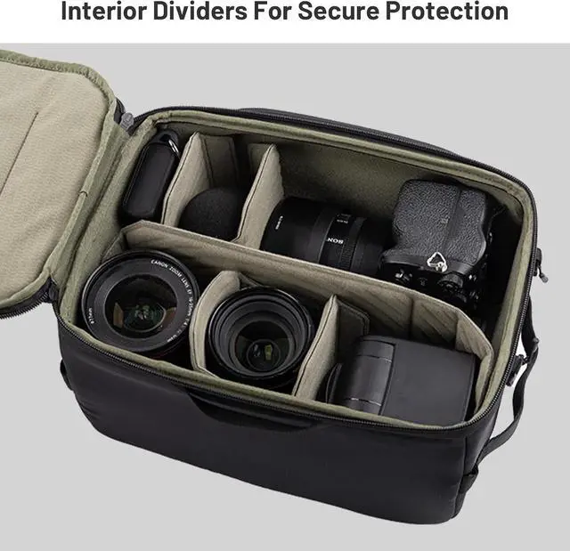 Alt view image 7 of 7 - Small Camera Insert Protection Bag Camera Soft Padded Bag Handbag
