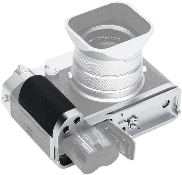 Alt view image 4 of 7 - GFX 100RF Handgrip L Bracket Holder for Fujifilm GFX100RF Hand Grip-Silver