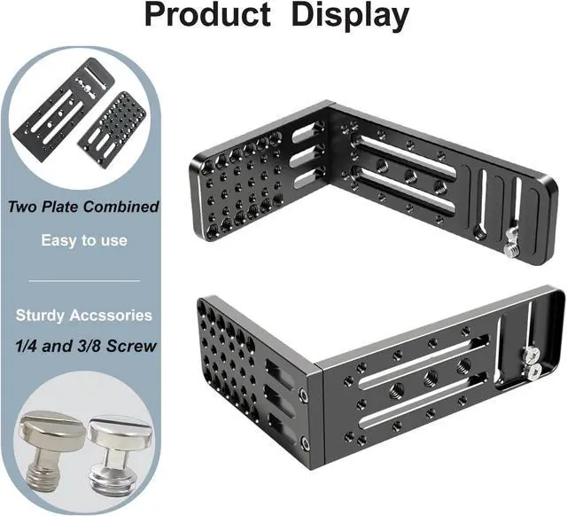 Alt view image 2 of 7 - Camera L Bracket ,Universal Vertical Camera Horizontal Mount Plate