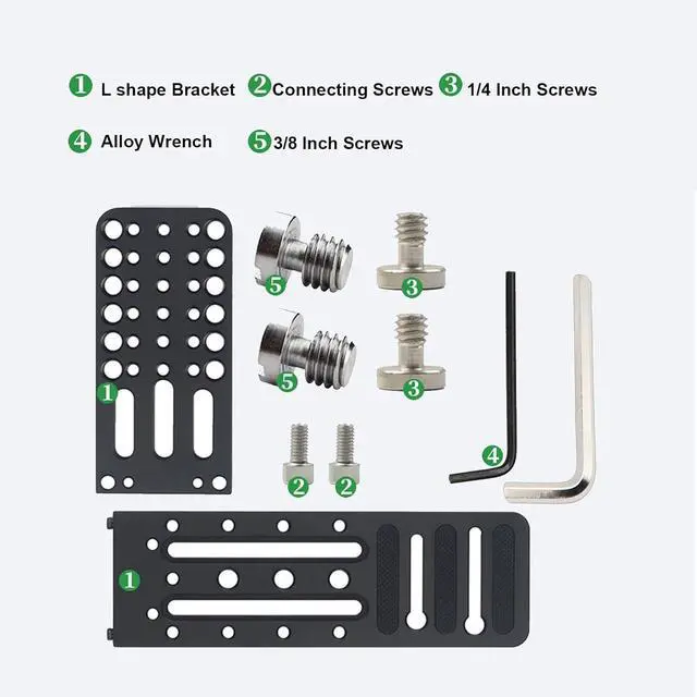 Alt view image 4 of 7 - Camera L Bracket ,Universal Vertical Camera Horizontal Mount Plate