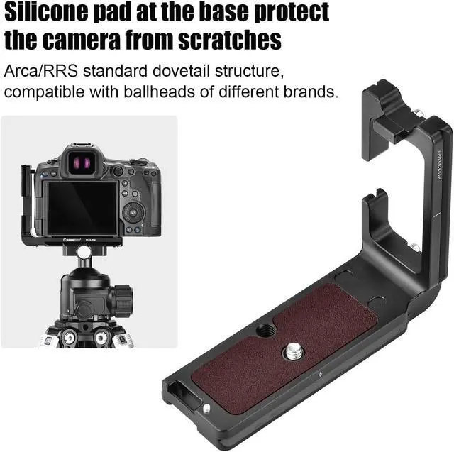 Alt view image 4 of 7 - SUNWAY PCLO-R5II L-Bracket for Eos R5II Arca Swiss Quick Release Plate for Tripod and Robin RSC2/3/4Compatible with Canon R5 II