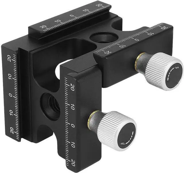 Main image of CP-RA90 Right Angle Clamp 90 Degree Double Quick Release L Clamp with 1/4 Screw Thread for Arca Swiss RRS Benro Rail Plate Nodal Slide