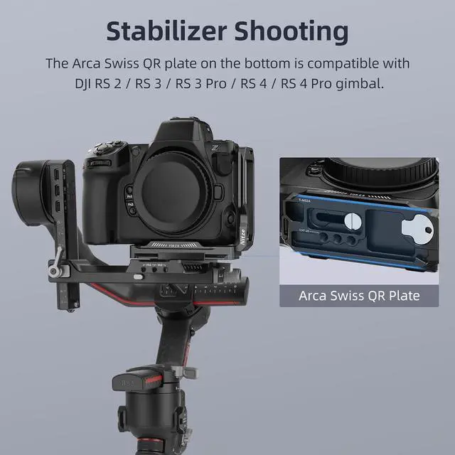 Alt view image 4 of 7 - Z8 L Bracket for Nikon Z 8 Camera - T-N02A