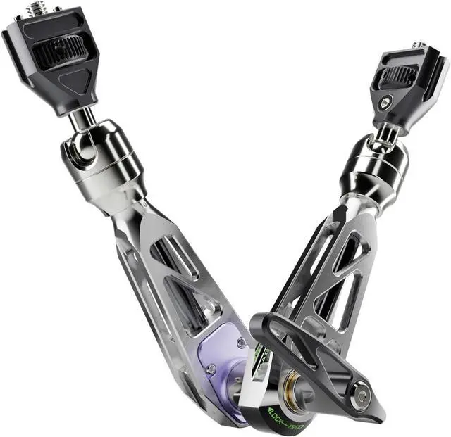 Main image of MOFAGE Talos Damping Magic Arm 11 Inches Adjustable Friction Power Articulating Magic Arm with 1/4" & 3/8" Thread Screw for Field Monitor, Camera and Light, Maximum Load Capacity 5kg/11lbs (Grey)