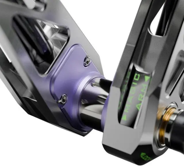 Alt view image 2 of 6 - MOFAGE Talos Damping Magic Arm 11 Inches Adjustable Friction Power Articulating Magic Arm with 1/4" & 3/8" Thread Screw for Field Monitor, Camera and Light, Maximum Load Capacity 5kg/11lbs (Grey)