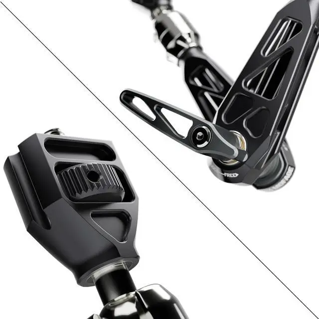 Alt view image 3 of 6 - MOFAGE Talos Damping Magic Arm 11 Inches Adjustable Friction Power Articulating Magic Arm with 1/4" & 3/8" Thread Screw for Field Monitor, Camera and Light, Maximum Load Capacity 5kg/11lbs (Black)