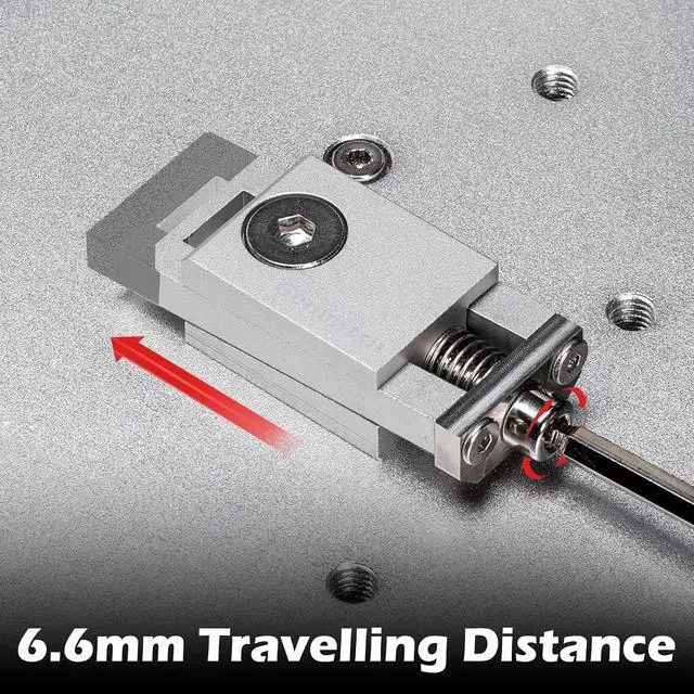Alt view image 6 of 6 - 4PCS Upgrade Aluminum Mini Vise Clamp Toe Clamp, for Woodworking & Metalworking Milling Project, Size 2.2" x 0.9" x 0.8" (56 x 22 x 21mm), Low Profile