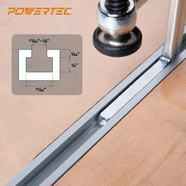 Alt view image 6 of 7 - Quick Screw Guide Rail Clamps for BOW XTENDER Fences, MFT Table, Track Saw Guide Rail System, 7 Capacity x 2-3/8 Throat Depth, 400lbs Clamping Force - 2PCs (71409)
