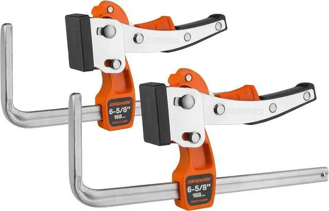 Main image of 6-5/8" Ratcheting Table Clamps, Track Saw Clamps, 2-Pack