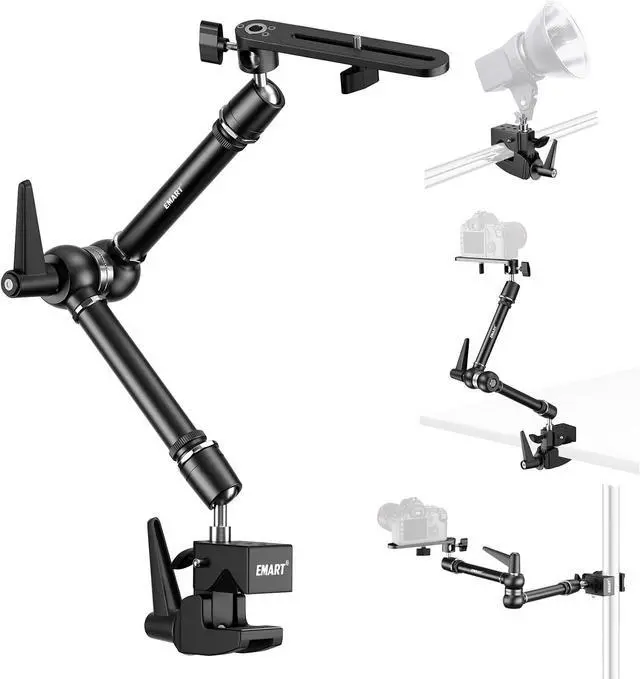 Main image of 20" Heavy Duty Magic Arm Camera Mount with Super Clamp/Platform