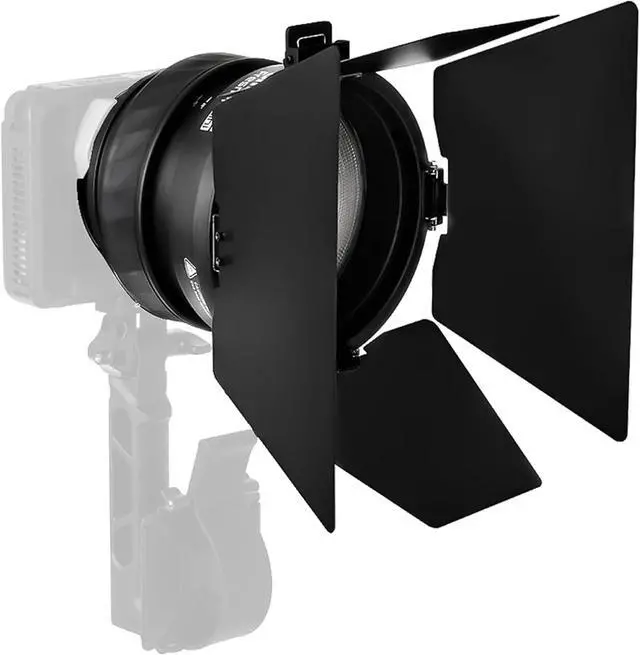 Main image of Mini Fresnel with Mini Barn Doors Bowens Mount Attachment (Small)