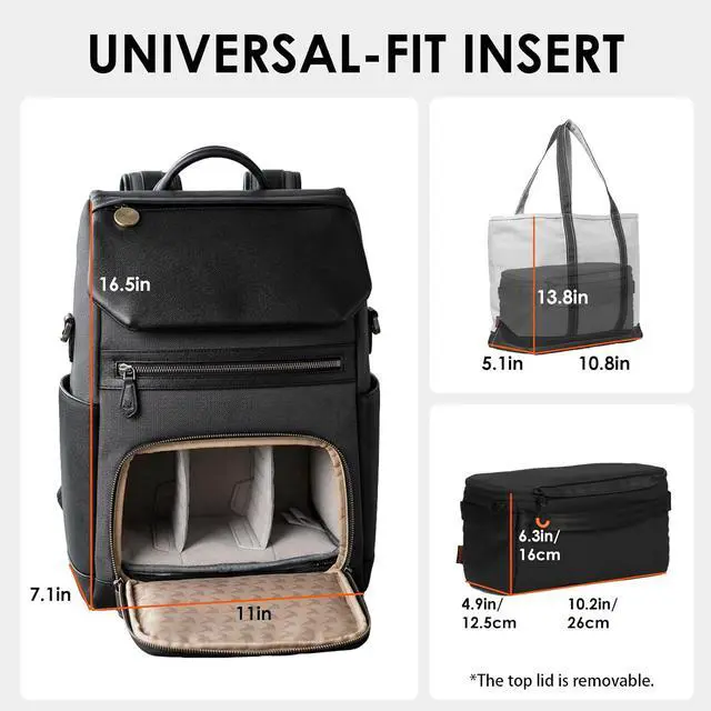 Alt view image 3 of 7 - Padded Camera Insert Bag Protective Framed DSLR Inner Case Organizer