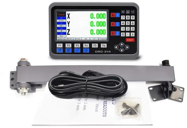Main image of Digital Readout 2 Axis 3 Axis DRO Display Linear Scale 100~1000mm Precision 5um for Bridgeport/Knee Milling Lathe EDM Mill Machine (3 Axis DRO-LCD)