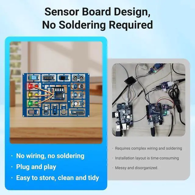 Alt view image 6 of 7 - All-in-one Starter Kit with Uno R4 WiFi Development Board