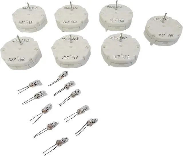 Main image of Tanin Auto Electronix Instrument Cluster Repair Kit | GMC & Chevy Truck | 7 OEM X27.168 Stepper Motors & 10 Light Bulbs