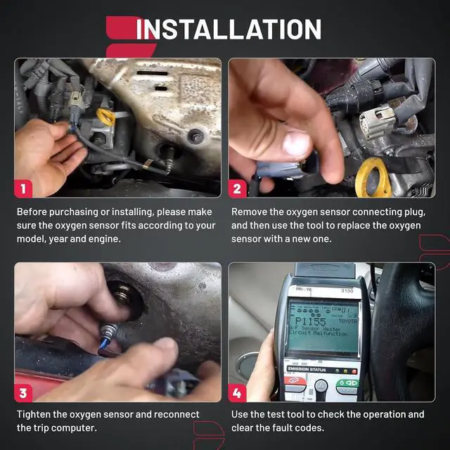 Alt view image 6 of 7 - Oxygen Sensor Upstream Downstream 234-9064 Compatible with Honda