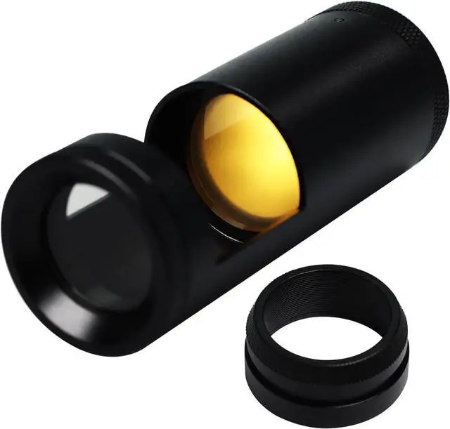 Main image of Double Lens Polariscope, Portable Gemstone Polariscope 93mm Lenght with Built-in LED Professional Handheld Polariscope for Optical Properties Tool for Jeweler, Gemologist to Identifies Gemstones