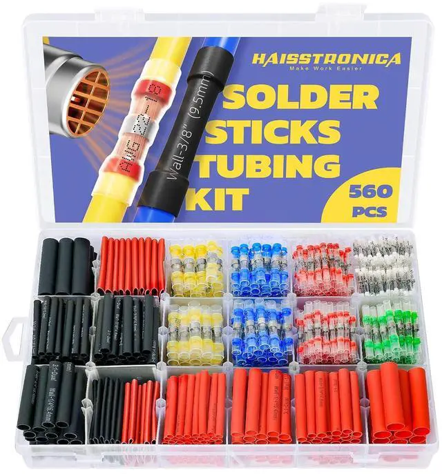 Main image of 560PCS Solder Seal Connectors Kit with 3:1 Heat Shrink Tubing