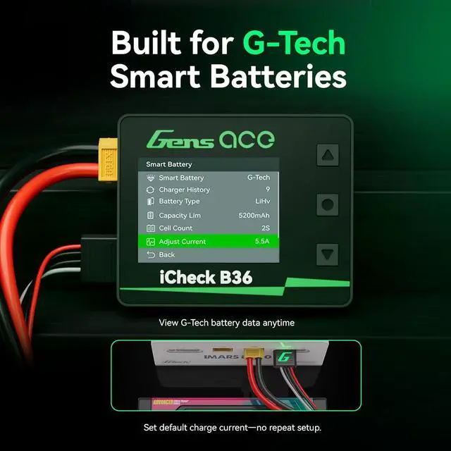 Alt view image 3 of 7 - iCheck B36 Smart RC Battery Checker for Li-Hv/Li-Po/Li-Fe/Li-ion 1-8S(1 Pcs)
