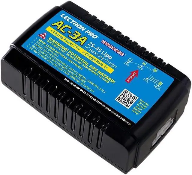 Alt view image 2 of 2 - Common Sense AC-3A AC-3A Lipo Balancing Charger - 2S-4S 35W 3A
