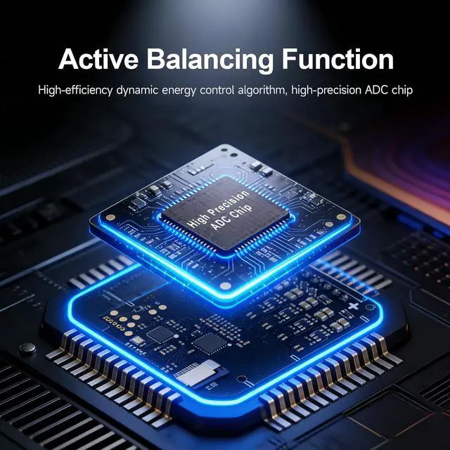 Alt view image 4 of 7 - BL8 LiPo Battery Tester 2S-8S Smart Active Balancer XH2.54 Cell Voltage Tester for RC Batteries with High-Precision Color Screen App and Remote Control