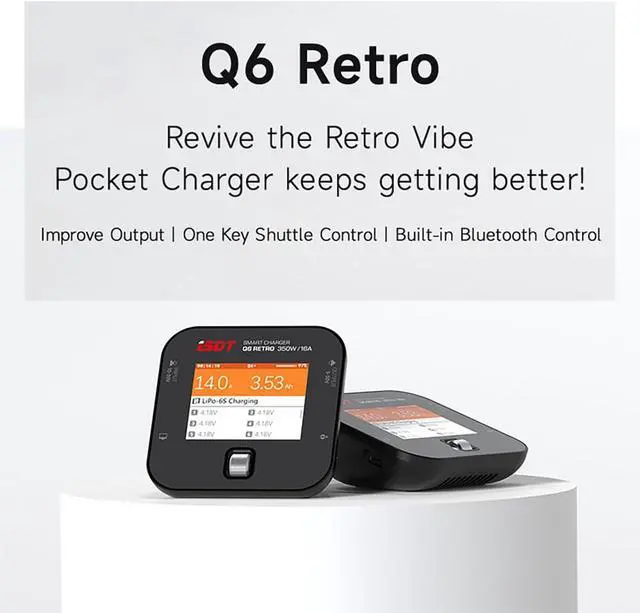 Alt view image 2 of 7 - Q6 Retro 350W 16A DC Lipo Battery Balance Charger Discharger for Rc Car Hobby Battery