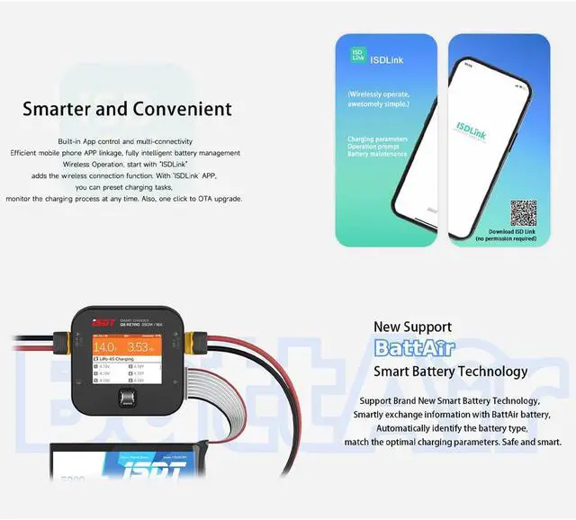 Alt view image 4 of 7 - Q6 Retro 350W 16A DC Lipo Battery Balance Charger Discharger for Rc Car Hobby Battery