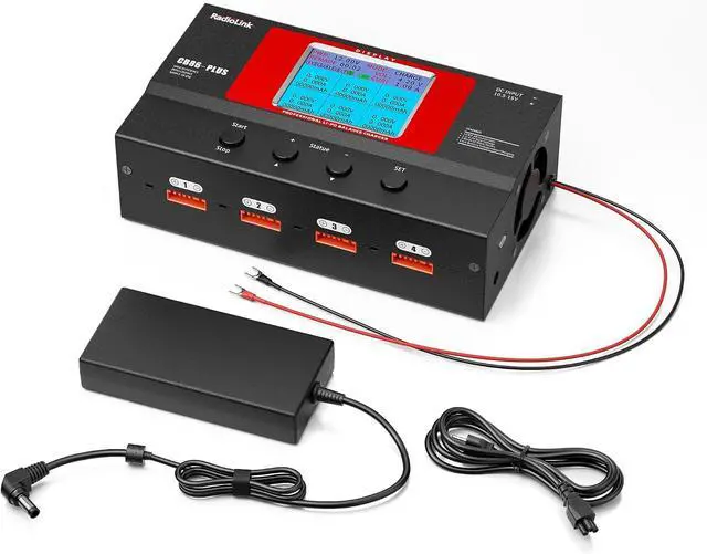 Main image of CB86-PLUS RC Lipo Balance Smart Charger Discharger 8 Charging Ports 1S-6S 162W 6A with Power Supply Fast Charging, Battery Capacity Recovery Cycle Trickle for Li-Po/Li-Ion/Li-Fe/LiHV Battery