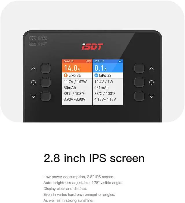 Alt view image 7 of 7 - K2 AIR Lipo Battery Balance Charger Discharger 1-6S AC 200W DC 500Wx2 20A Smart Charger for Life, Lilon, LiPo, LiHv/Pb/NiMH Battery Balance Charger