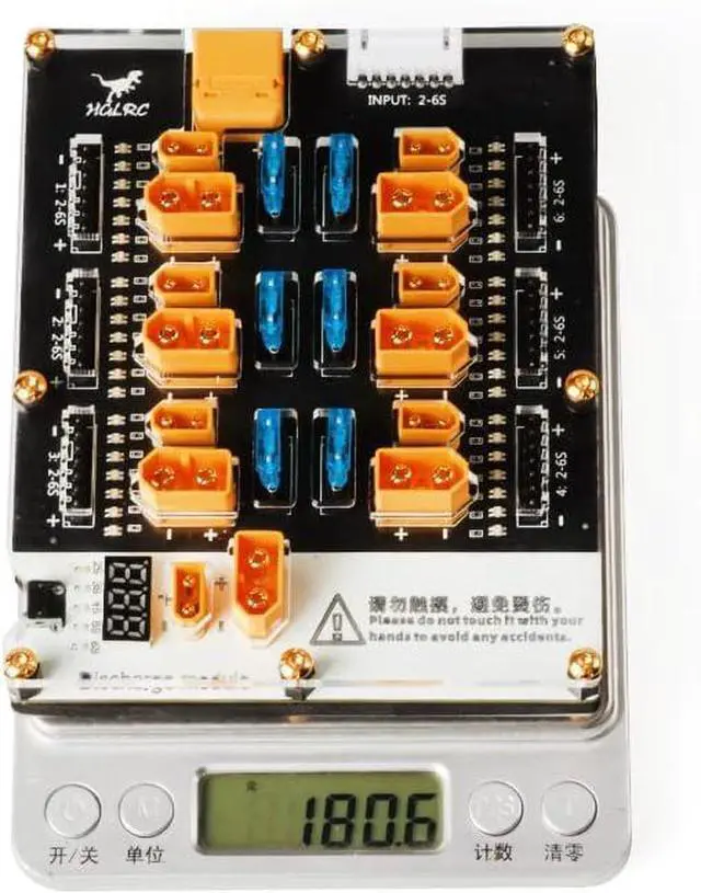 Alt view image 7 of 7 - Thor 6 Port Lipo Battery Balance Charger Board Pro 40A XT60 XT30 Plug 2-6S Integrated with Lipo Discharger for IMAX B6 ISDT Q6 Nano HOTA D6 Pro P6