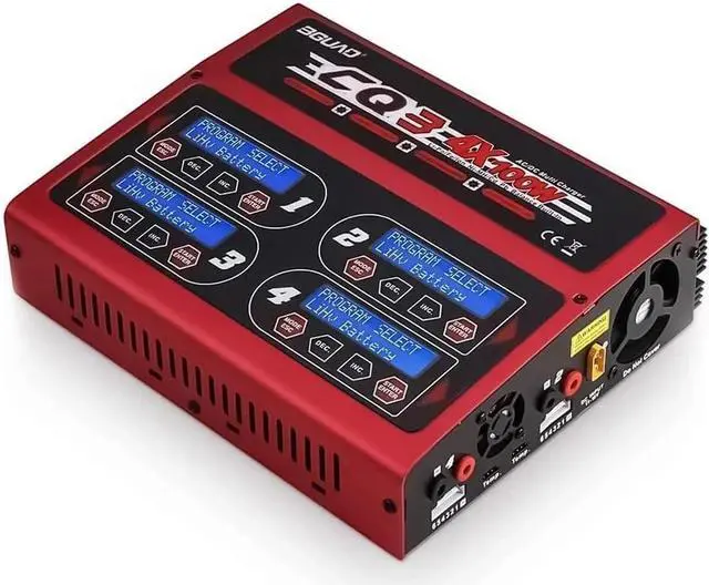 Alt view image 2 of 6 - BGUAD CQ3 10A 100W 1-6S 100Wx4/10Ax4 Balance Charger with JST_XH Adapter Board for LiPo Life NiMH NiCd Battery