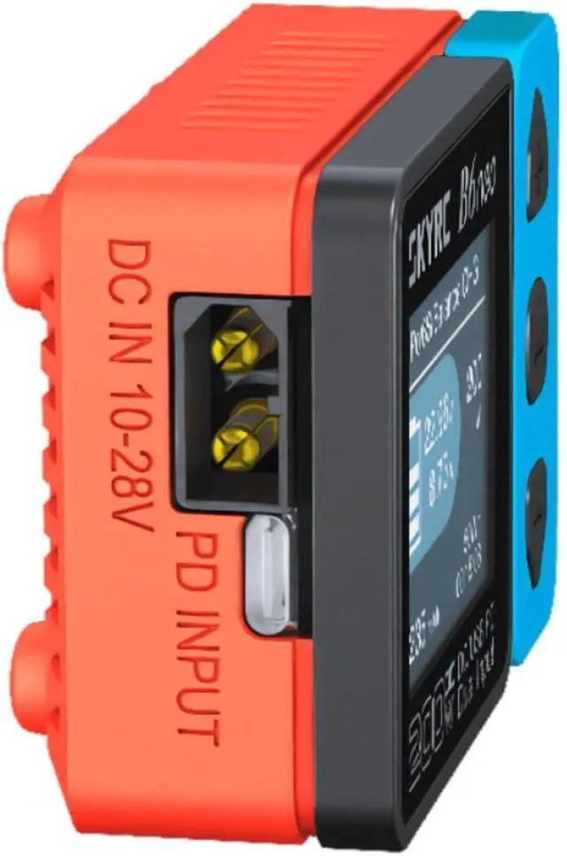 Alt view image 2 of 7 - B6Neo: Balance Lipo Battery Charger for 1S-6S Lipo/Li-Ion/LiHV, 1-15S NiMH/NiCd - DC 200W, PD 80W, Smart Battery Charger, Discharger and Storage (Blue-Red)
