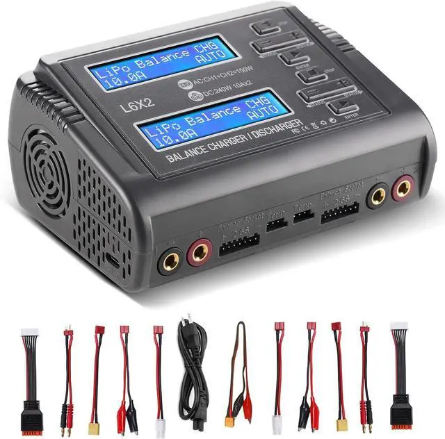 Main image of LiPo Battery Charger Dual 10A RC Fast Balance Battery Charger Discharger