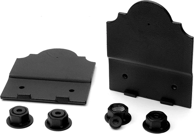 Alt view image 2 of 4 - OZCO Laredo Sunset Truss Accent Plates, 5in x 6-1/2in, 2 Pieces, Black