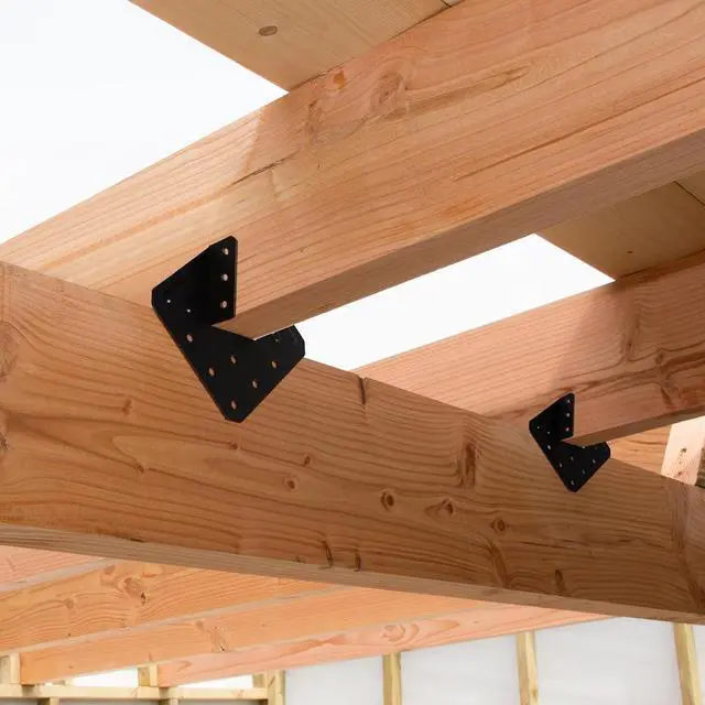 Alt view image 2 of 7 - 16Pcs Hurricane Tie for Rafter,Heavy Duty 2mm Thick Hurricane Strap