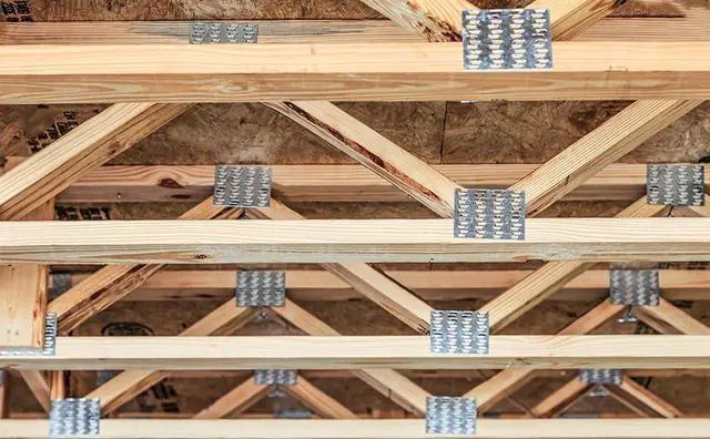 Alt view image 5 of 6 - 10 Pcs Pronged 8 x 8 Truss Mending Plates, Truss Brackets for Wood Connection, Galvanized Mending Plates with Nail-Teeth